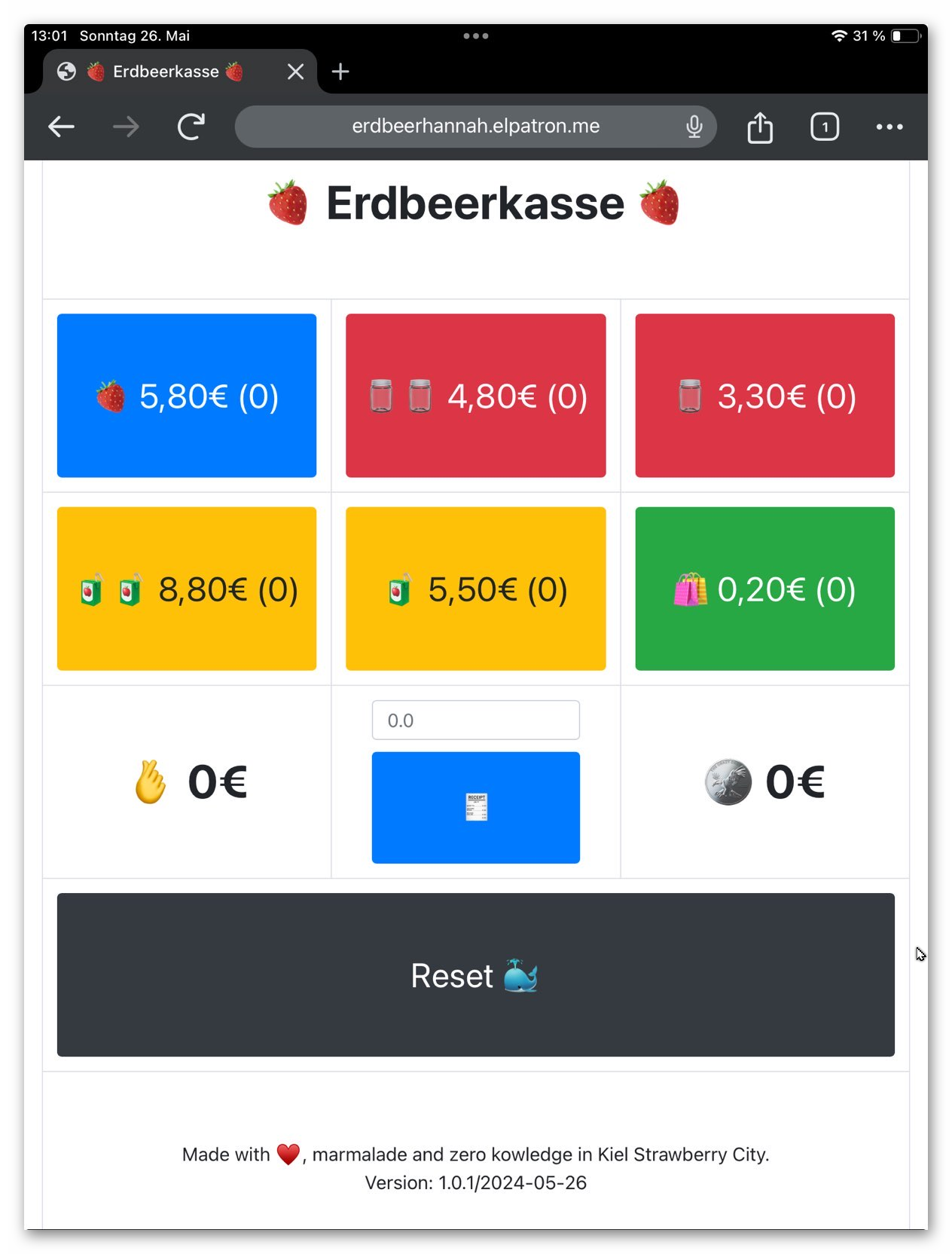 Darstellung auf dem iPad